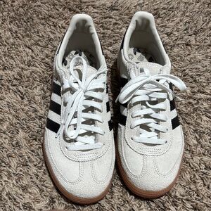 Adidas Classic White and Black Trainers